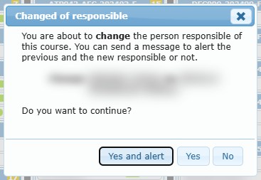 Changed of responsible confirmation (names blurred).