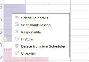 right-click menu on a synced box