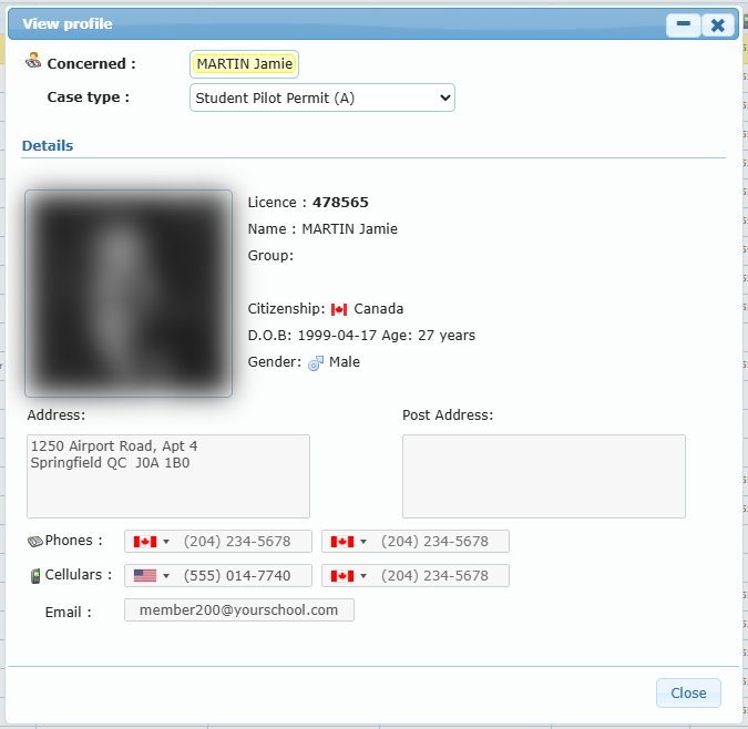 Case profile