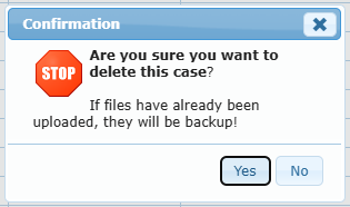 Delete confirmation