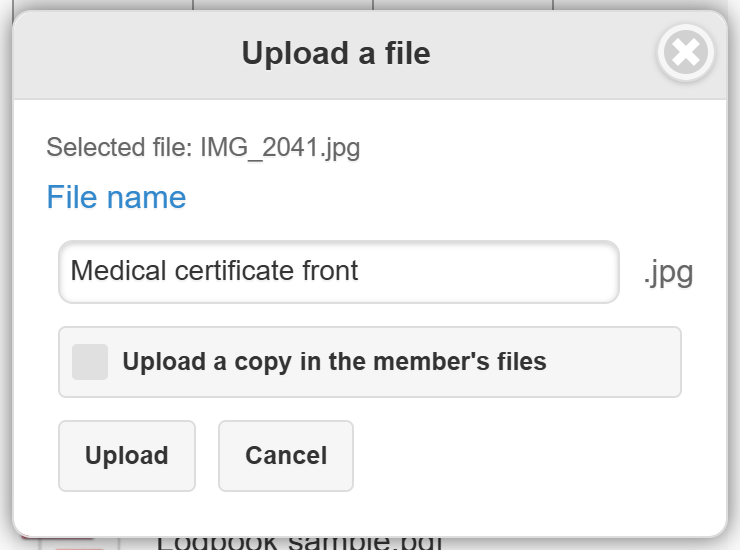 Uploading from the phone